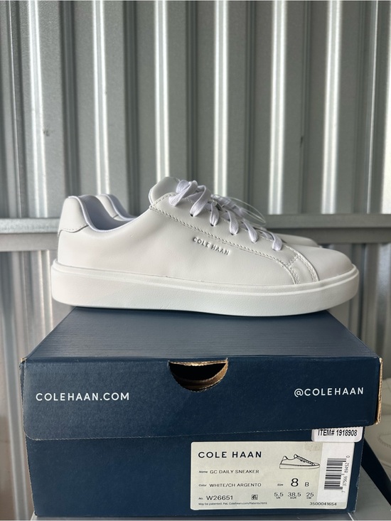 Cole Haan Shoes - Cole Haan White Leather Low-Top Sneaker 8B for Women